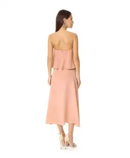 Zimmerman Strapless Flounce Dress Pink Size 3/ AU 14 for rent on The Volte - image 2