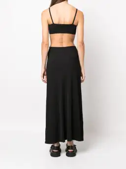 Christopher Esber Crystal Torso Bra Dress Black Size 10 for rent on The Volte - image 3