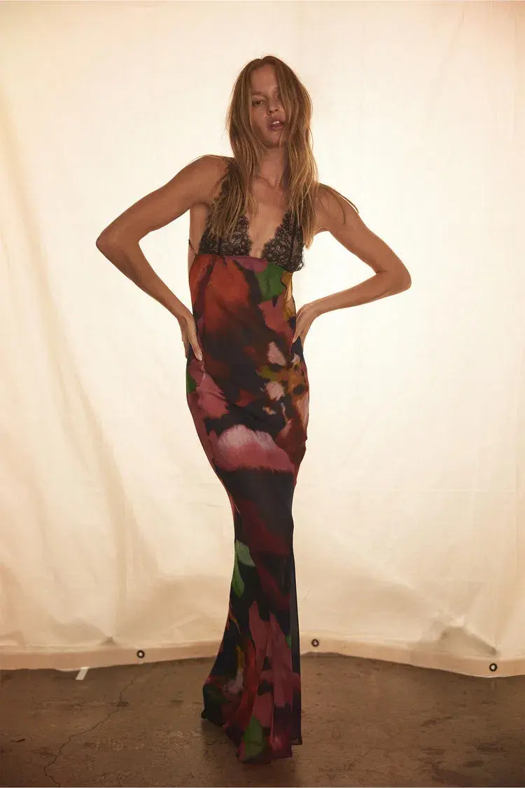 Rat & Boa Paola Floral Slip Dress Size XS / Au 6 for rent on The Volte - main image