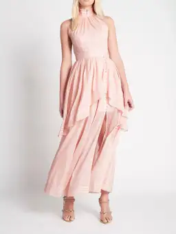 Aje Sienna Maxi Dress Blush Size 6 for rent on The Volte - image 1