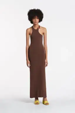 Sir The Label Aude Open Back Dress Brown Size 0 / AU 6