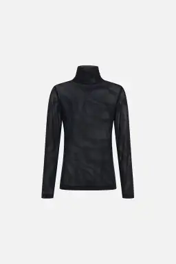 Camilla Jersey Turtleneck Tame My Tiger Black with Camilla Cool For Cats Soft Bra & Camilla Full Length Flared Pant Tame My Tiger (L / AU14) for rent on The Volte - image 6