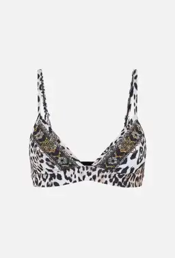 Camilla Jersey Turtleneck Tame My Tiger Black with Camilla Cool For Cats Soft Bra & Camilla Full Length Flared Pant Tame My Tiger (L / AU14) for rent on The Volte - image 7