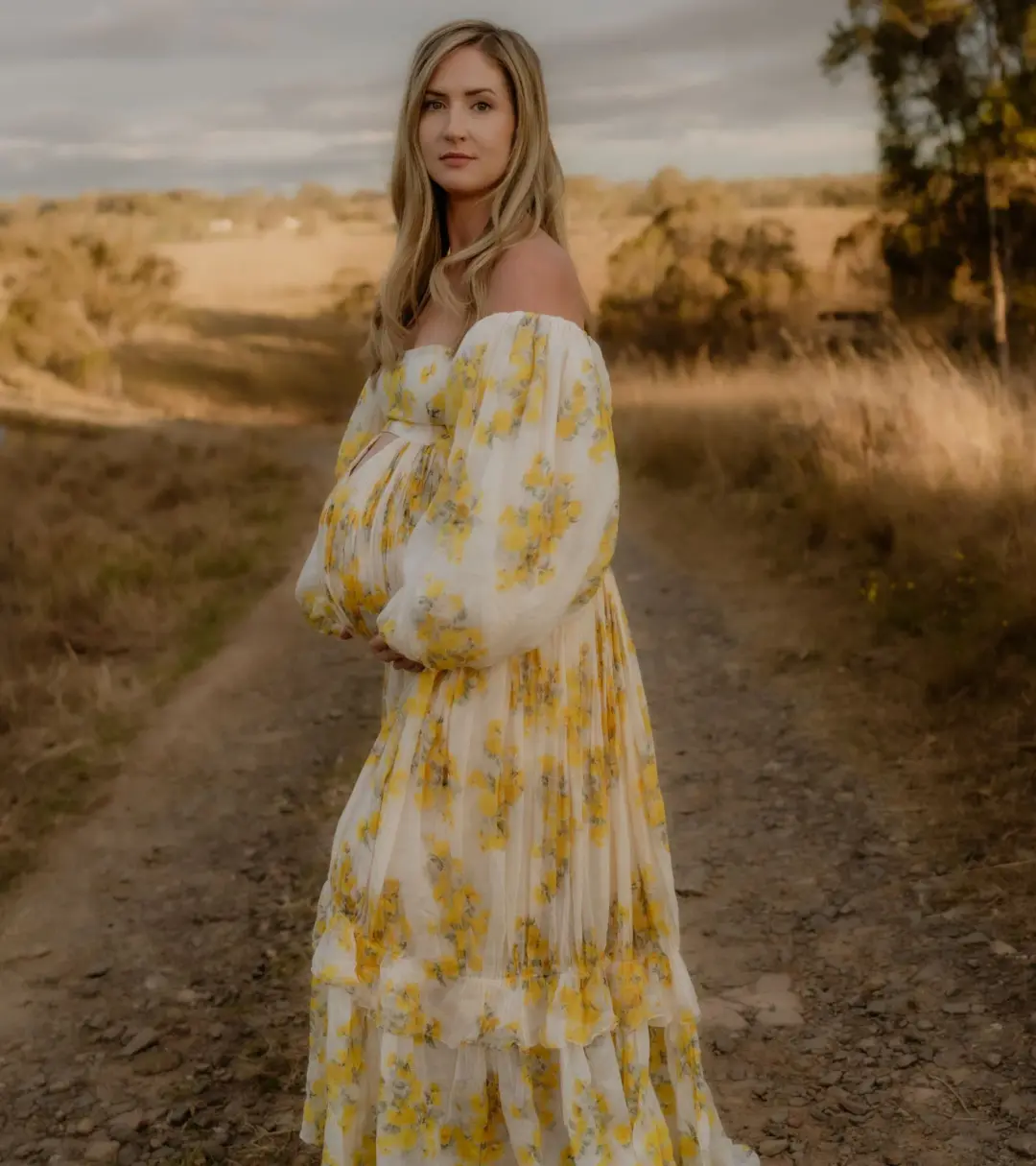 Rooh Collective Poppy Zephyr Maxi Dress Floral Size M/AU 10 for rent on The Volte - main image