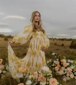 Rooh Collective Poppy Zephyr Maxi Dress Floral Size M/AU 10 for rent on The Volte - image 1