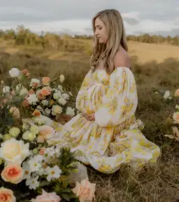 Rooh Collective Poppy Zephyr Maxi Dress Floral Size M/AU 10 for rent on The Volte - image 2