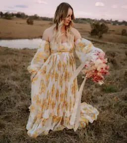 Rooh Collective Poppy Zephyr Maxi Dress Floral Size Large/AU 12 for rent on The Volte - image 6