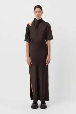 Camilla & Marc Sorrell Maxi Dress in Chocolate Size 14