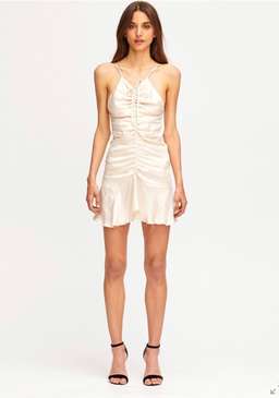 Alice McCall Blue Moon Mini Dress Cream Size 6 for rent on The Volte - image 1