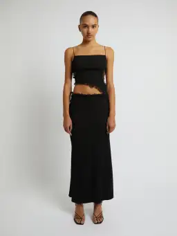 Christopher Esber Long Black Carina Sloped Interlink Tank Dress Size 6 for rent on The Volte - image 1