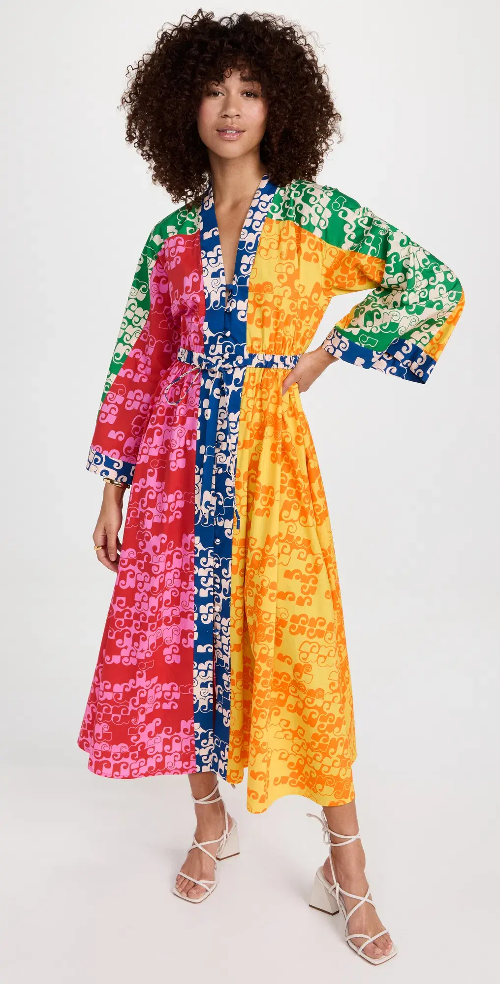 Alemais Louise Shirtdress Floral Multi Size AU 10 for rent on The Volte - main image