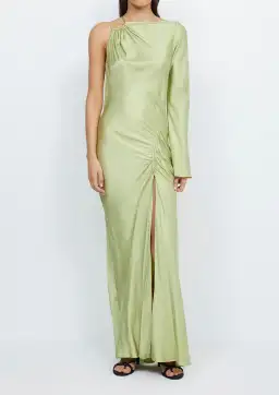 Bec & Bridge Kai Asym Maxi Dress in Pear Size 8 / S