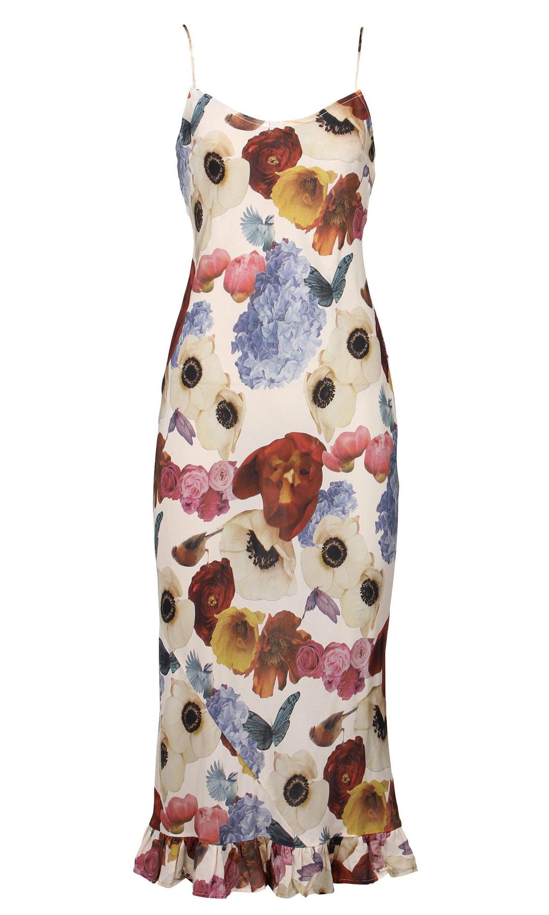 RUBY 10PM Slip MIdi Dress Floral Size 6 for rent on The Volte - main image