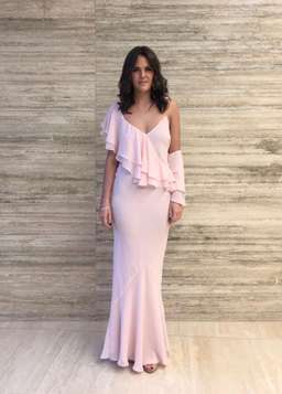 Ruby Marina Gown Blush Pink Size 6 for rent on The Volte - image 3