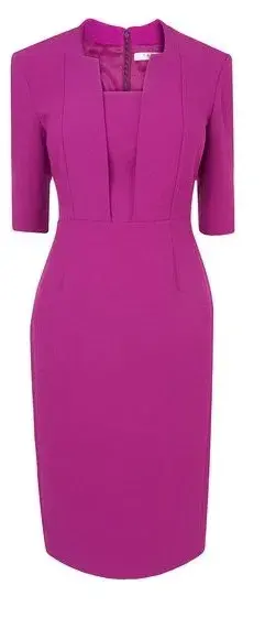 L.K. Bennett Detroit Sheath Dress Violet Size AU 6 for rent on The Volte - main image