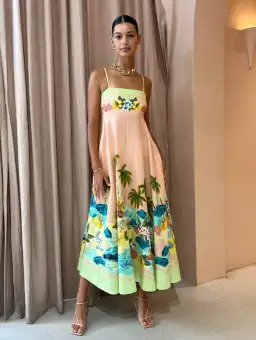 Alemais Mermaid Point Sundress Print Size 8