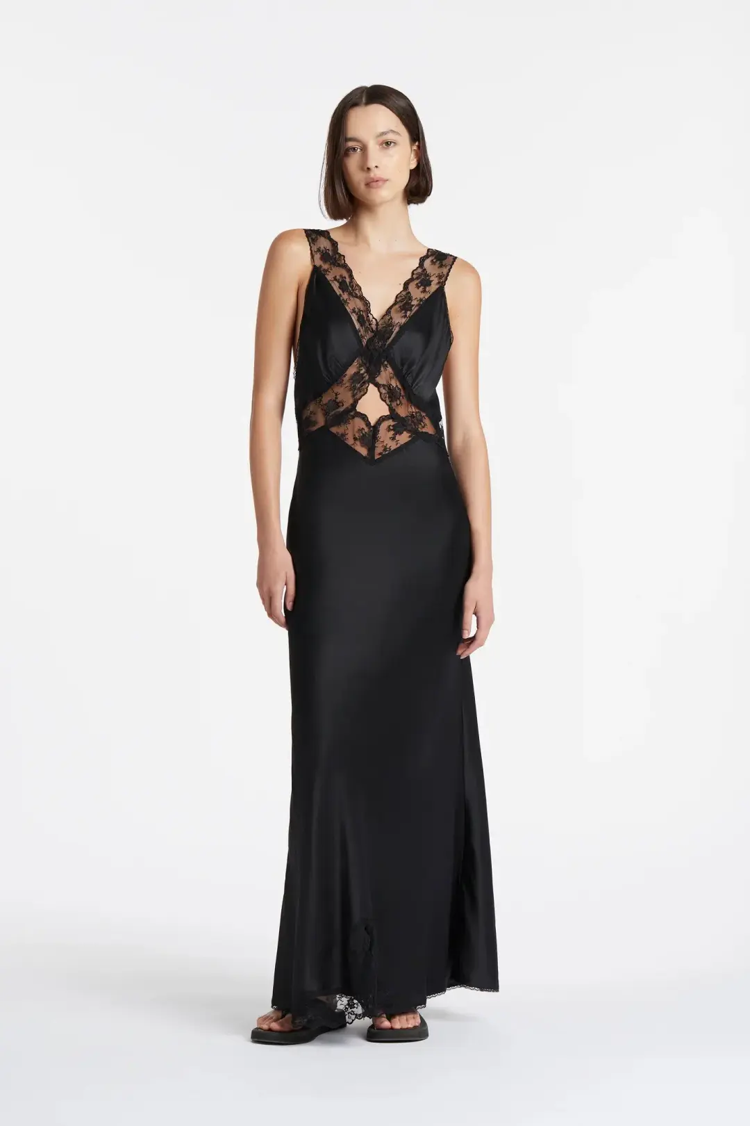 Sir the Label Aries Cut Out Gown Black Size AU 6 for rent on The Volte - main image