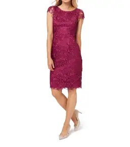Review Majestic Dress Berry Size 6
