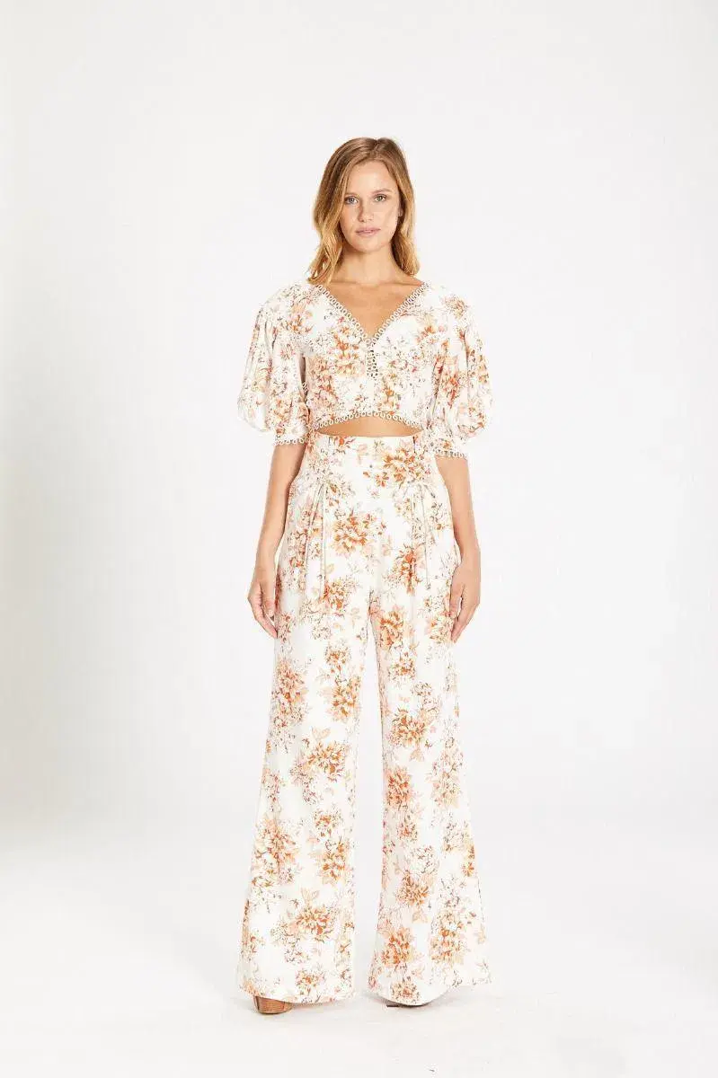 Mackenzie Mode Bordeaux Set Floral Size 12 for rent on The Volte - main image