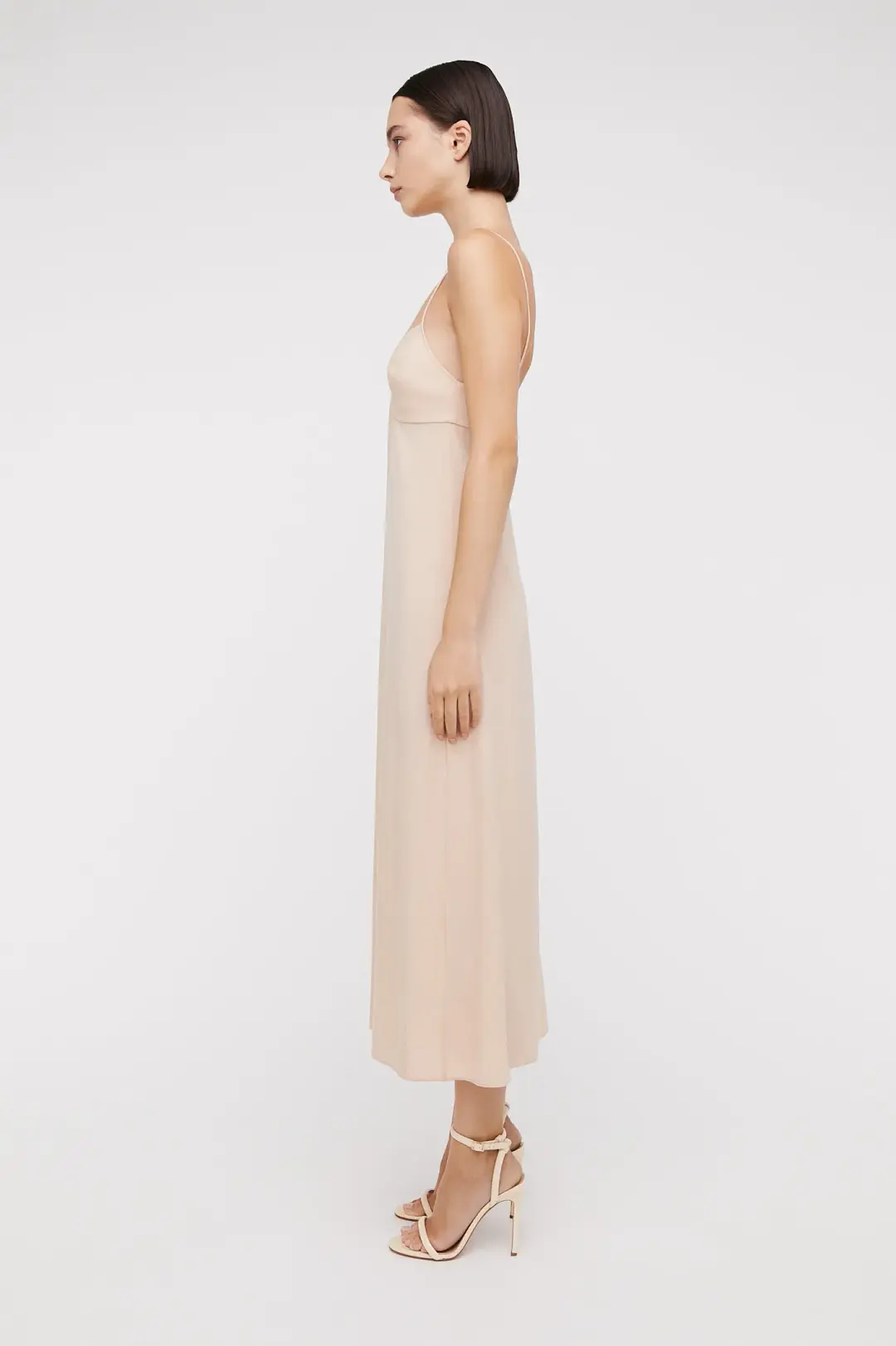 Scanlan Theodore Silk Slip Dress Nude Size 10 for rent on The Volte - main image