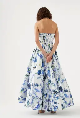 Aje Violette Bubble Hem Maxi Dress Lavenders of Provence Print Size 4 for rent on The Volte - image 2