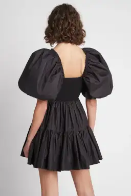 Aje Casa Puff Sleeve Mini Dress Black Size 6 for rent on The Volte - image 2