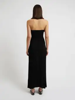 Christopher Esber Sculptured Pleated Rib Dress Black Size 10 for rent on The Volte - image 4