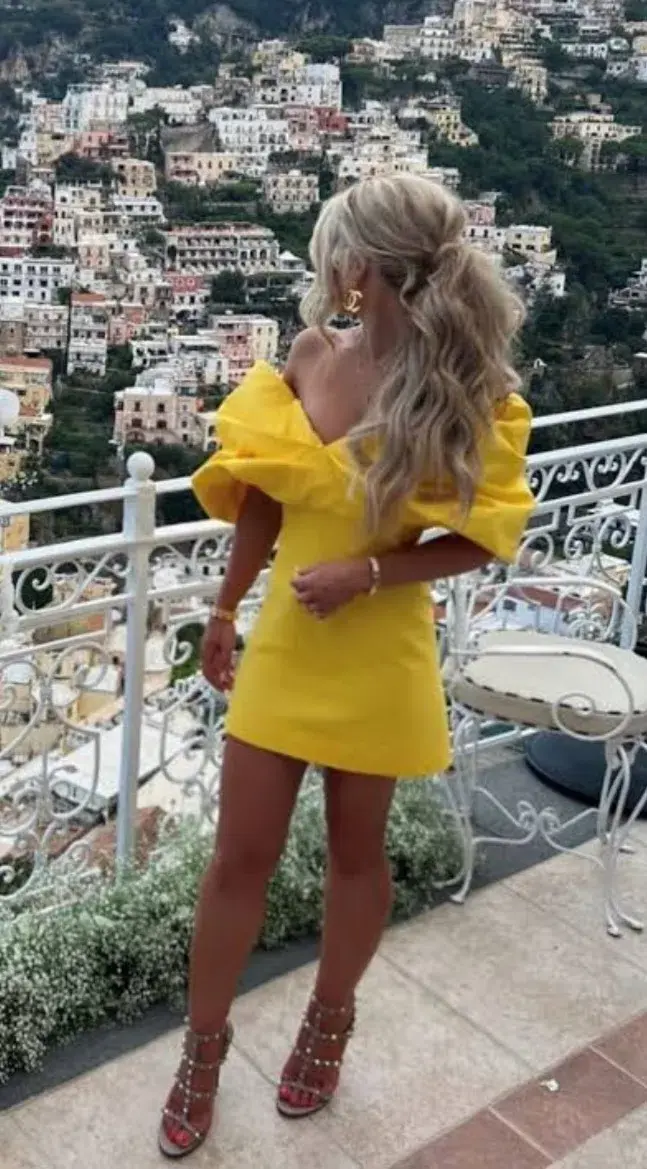 Rachel Gilbert Xavier Mini Yellow Size AU 12 for rent on The Volte - main image