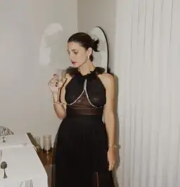 Rachel Gilbert Lou Gown Black Size AU 12 for rent on The Volte - image 4