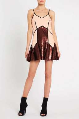 Sass and Bide Neon Flash Sequin Mini Dress