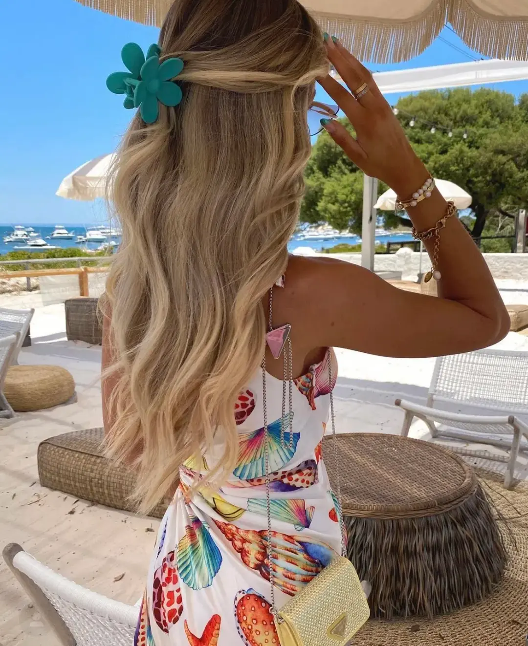 Sonya Moda Nour De La Mer Maxi Dress Print Size 10 for rent on The Volte - main image