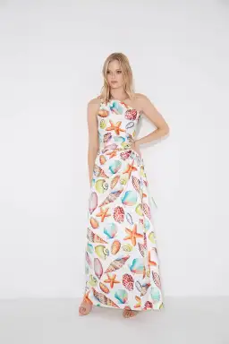 Sonya Moda Nour De La Mer Maxi Dress Print Size 10 for rent on The Volte - image 1