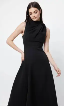 Mossman Cosmic Maxi Dress Black Size AU 6 for rent on The Volte - image 2