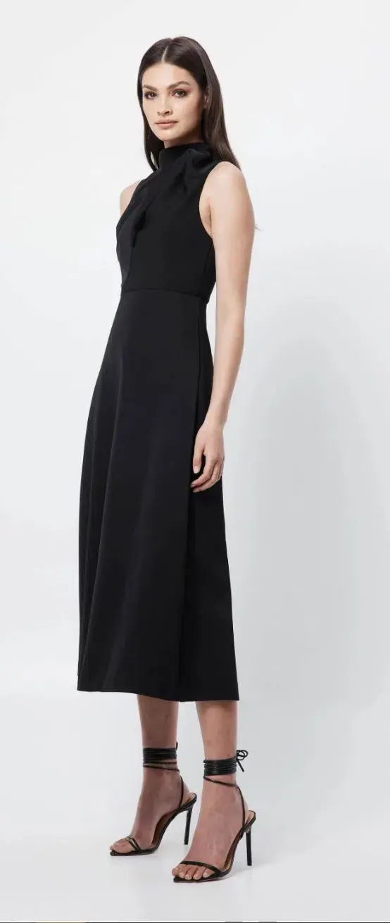 Mossman Cosmic Maxi Dress Black Size AU 6 for rent on The Volte - main image