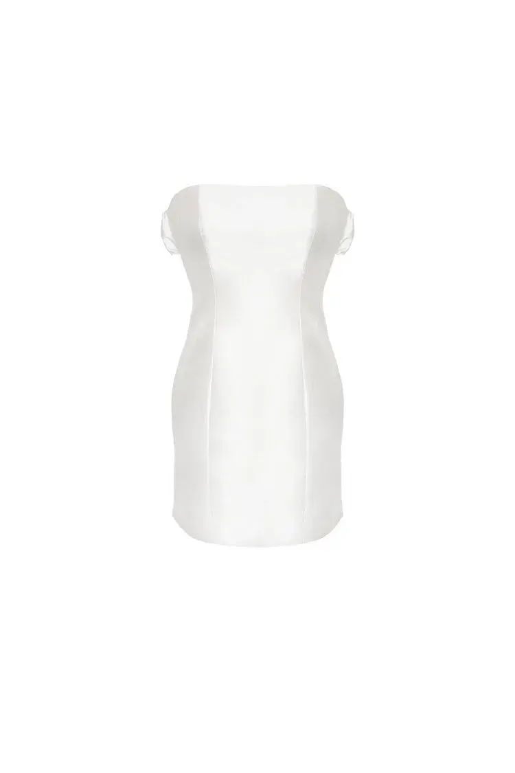 Imagery Tempted Mini Dress White Size AU 8 for rent on The Volte - main image