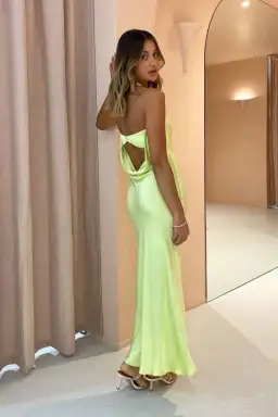 Bec & Bridge Citrus Sweetie Midi Dress Green Size AU 6 for rent on The Volte - image 2