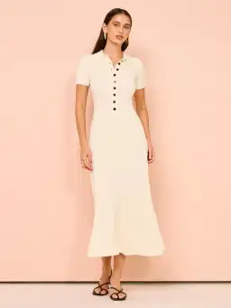 Anna Quan Laurel Penelope Midi Silence Ivory Dress Size 12 for rent on The Volte - image 2