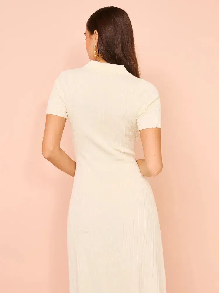 Anna Quan Laurel Penelope Midi Silence Ivory Dress Size 12 for rent on The Volte - main image