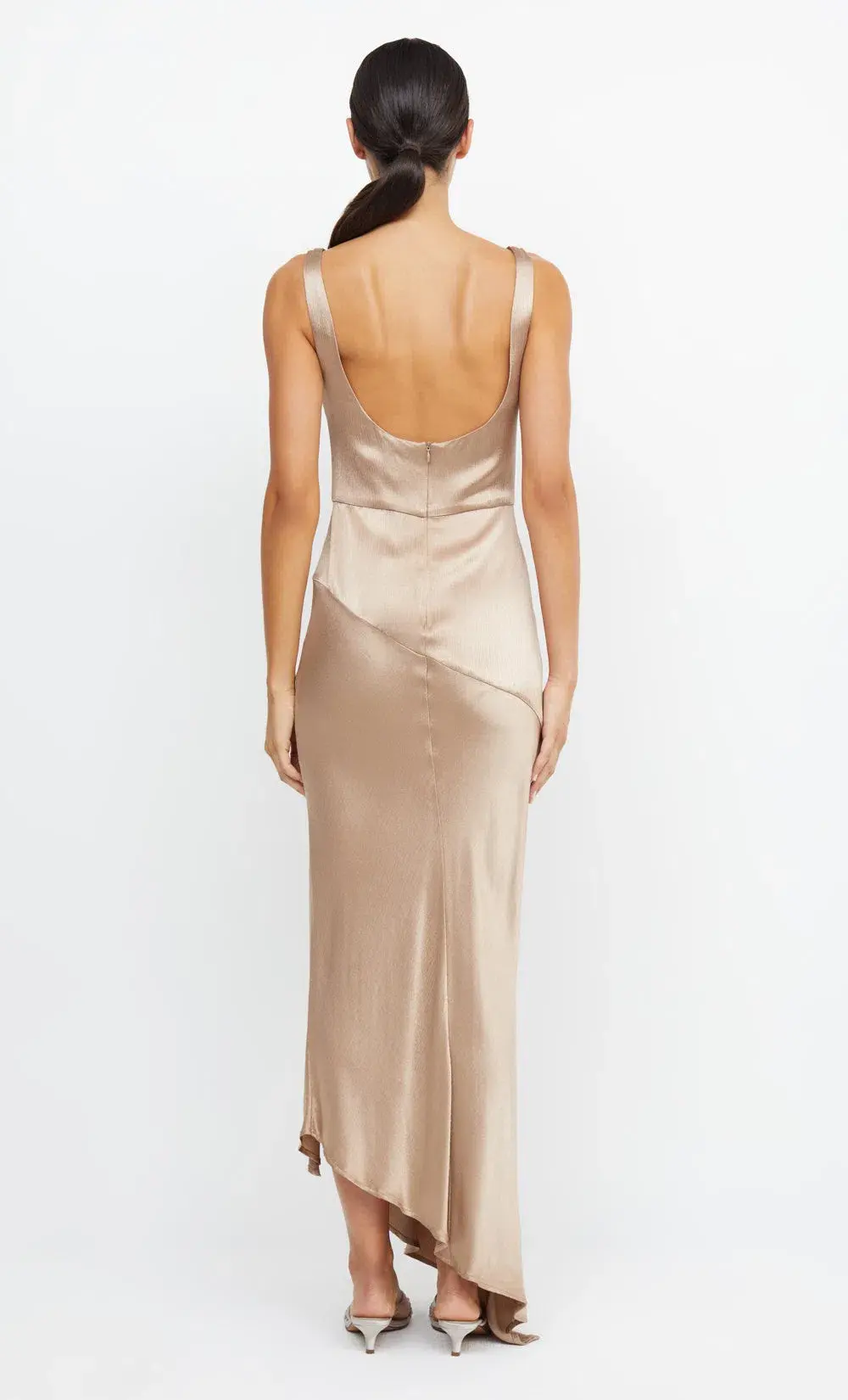 Bec & Bridge Moondance Cowl Dress Golden Size 12 - Image 2