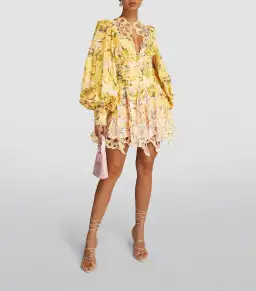 Acler Arnoult Mini Dress Floral Size 10/12 for rent on The Volte - image 1