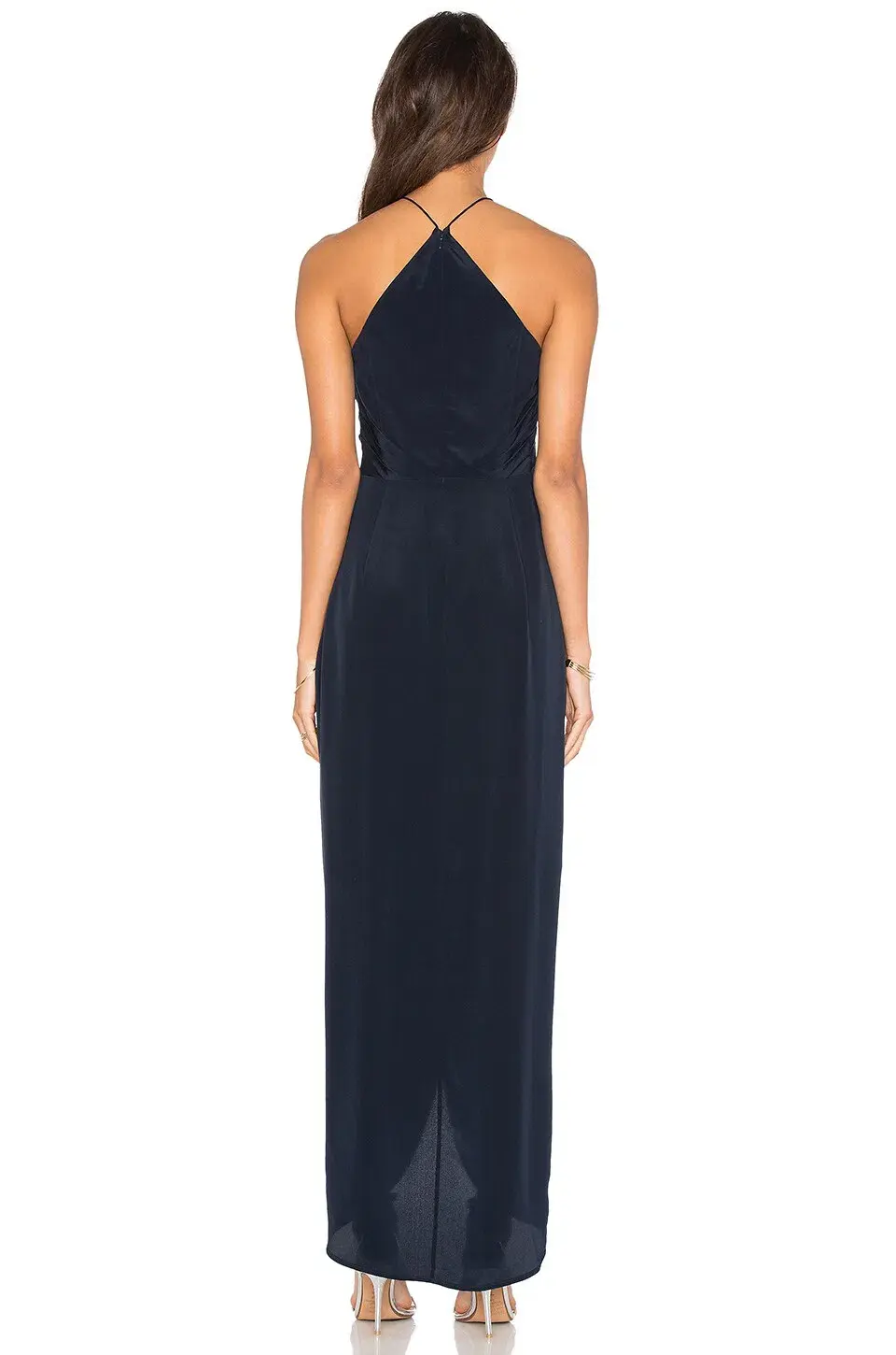 Zimmermann Silk Tuck Long Dress Navy Size 0 / Au 8 - Image 2