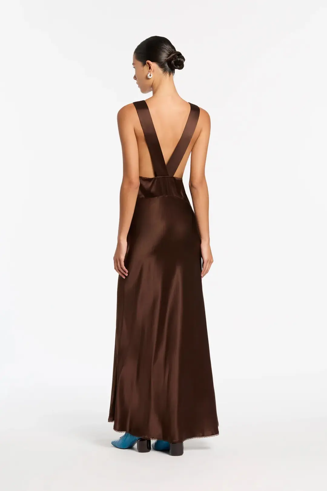 Sir the Label Aries Cut Out Gown Brown Size 8 for rent on The Volte - main image