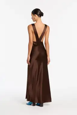 Sir the Label Aries Cut Out Gown Brown Size 8 for rent on The Volte - image 4