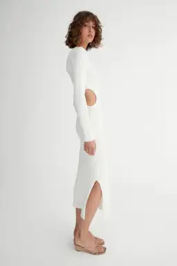 Hansen and Gretel Macy Dress in Bone White Size S/AU 8 for rent on The Volte - image 2
