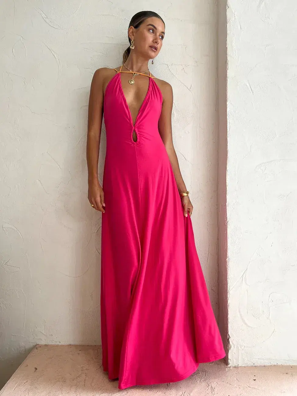 Hansen and Gretel Charlee Gown Pink Size S / AU 8 for rent on The Volte - main image