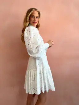 Alemais Evie Mini Smock Dress White Size 8 for rent on The Volte - image 4