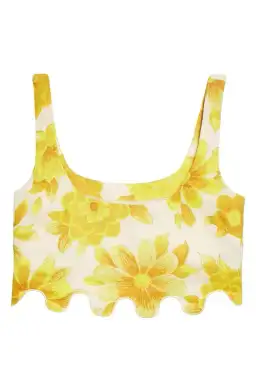 Alemais Sonny Sculpt Crop Top and Shorts Mini Set Floral Lemon Size 8 for rent on The Volte - image 5