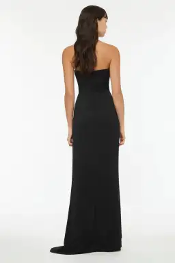 Manning Cartell Asymmetrical Games Strapless Gown Black Size AU 6 for rent on The Volte - image 3