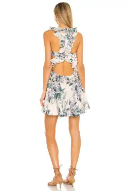 Zimmermann Cassia Ruffle Mini Dress Floral Size 1/Au 10 for rent on The Volte - image 4