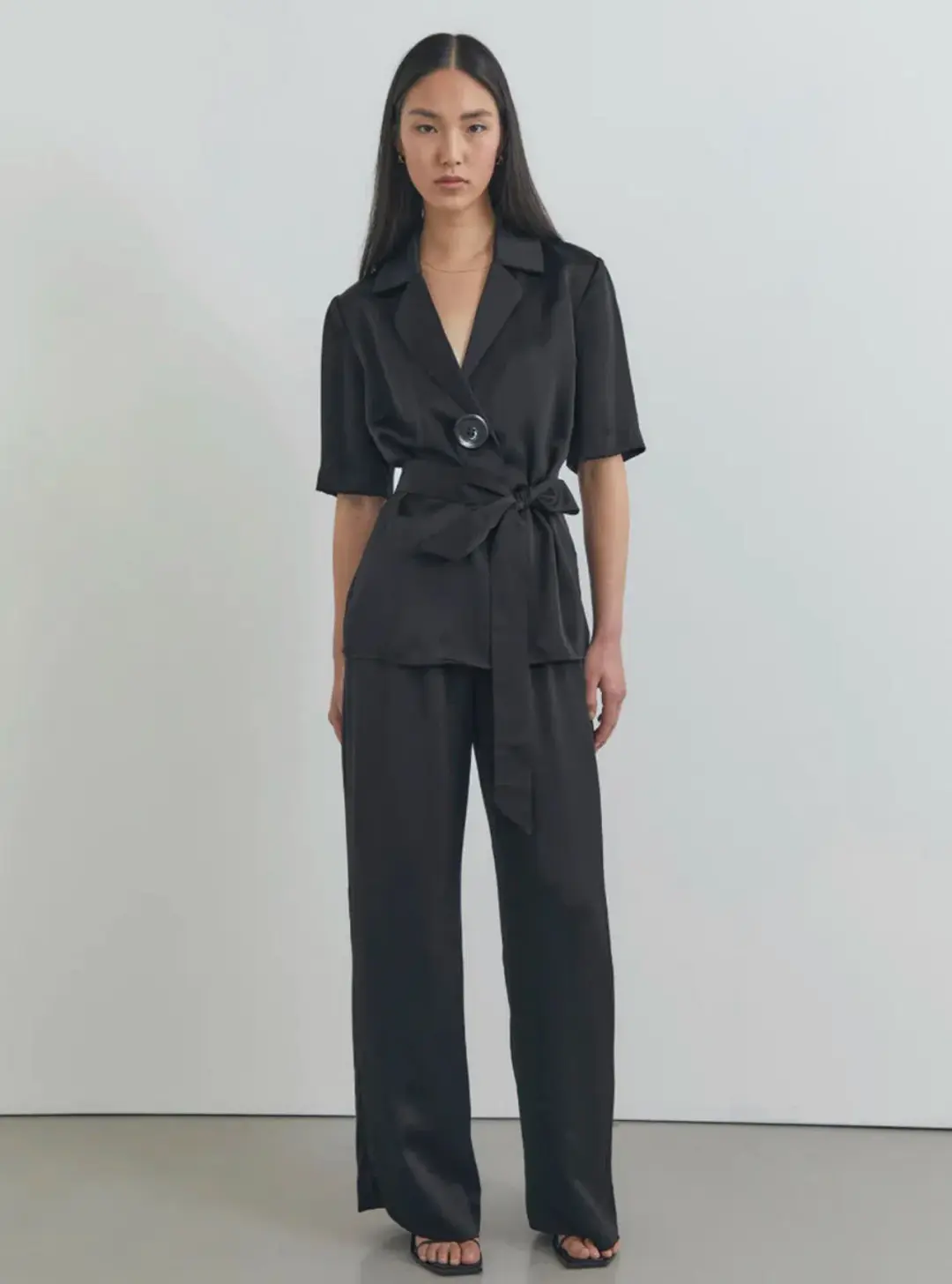 Viktoria & Woods Chorus Shirt and Pilot Pant Set Black Size 8 for rent on The Volte - main image